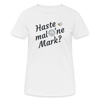 Haste Mal Eine Mark Nostalgie - Frauen T-Shirt atmungsaktiv - Weiß - Vorne - AI Model Female 172 dark (172cm)