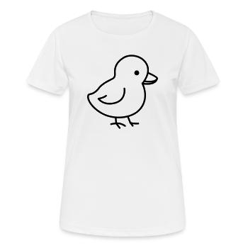 Ein niedliches Küken passend zu Ostern - Frauen T-Shirt atmungsaktiv - Weiß - Vorne - AI Model Female 172 dark (172cm)