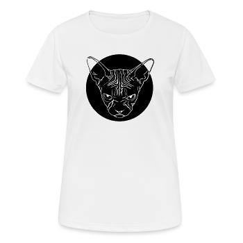 Tête de sphinx - T-shirt respirant Femme - blanc - Devant - AI Model Female 172 dark (172cm)