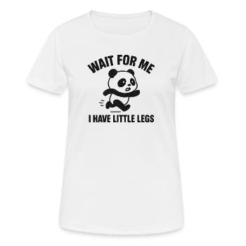 Panda Spruch Humor Meme Lustig Witzig Geschenkidee - Frauen T-Shirt atmungsaktiv - Weiß - Vorne - AI Model Female 172 dark (172cm)