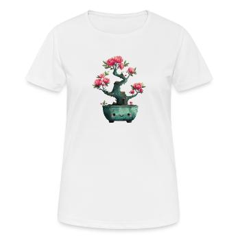 Kawaii Bonsai Blütenpracht - Frauen T-Shirt atmungsaktiv - Weiß - Vorne - AI Model Female 172 dark (172cm)