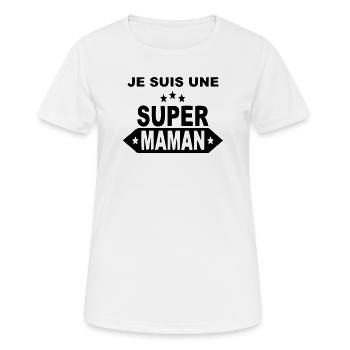 Ich bin eine großartige Mutter - Frauen T-Shirt atmungsaktiv - Weiß - Vorne - AI Model Female 172 dark (172cm)