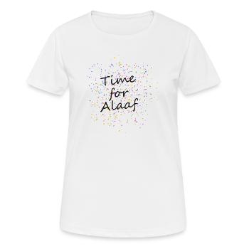 Carnaval de Cologne - Temps pour Alaaf - Chemise du Carnaval - T-shirt respirant Femme - blanc - Devant - AI Model Female 172 dark (172cm)