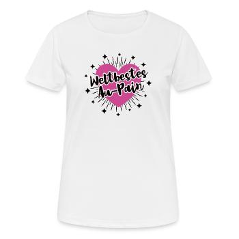 Au Pair Year Abroad Aupair Best Au Pair Girls - Women's Breathable T-Shirt - white - Front - AI Model Female 172 dark (172cm)