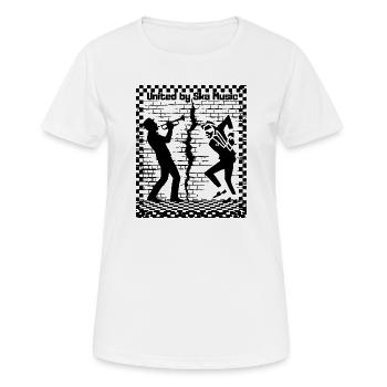 Musique ska - T-shirt respirant Femme - blanc - Devant - AI Model Female 172 dark (172cm)