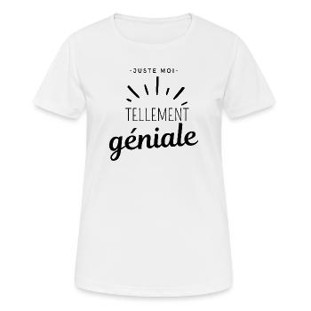 Großartiger Text - Frauen T-Shirt atmungsaktiv - Weiß - Vorne - AI Model Female 172 dark (172cm)