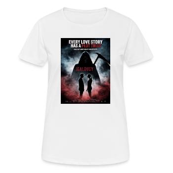 Plot Twist Liebe Eifersucht - Frauen T-Shirt atmungsaktiv - Weiß - Vorne - AI Model Female 172 dark (172cm)