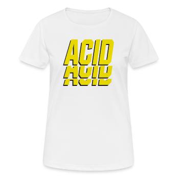 ACIDE - T-shirt respirant Femme - blanc - Devant - AI Model Female 172 dark (172cm)