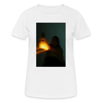 Nachtlicht im Schatten - Frauen T-Shirt atmungsaktiv - Weiß - Vorne - AI Model Female 172 dark (172cm)