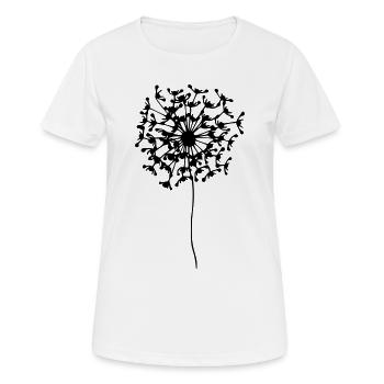 MARLA Puste-Bobby - par heavenlygoods DESIGN - T-shirt respirant Femme - blanc - Devant - AI Model Female 172 dark (172cm)
