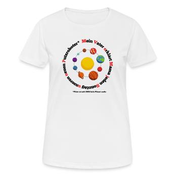 Sonnensystem lustig - Frauen T-Shirt atmungsaktiv - Weiß - Vorne - AI Model Female 172 dark (172cm)