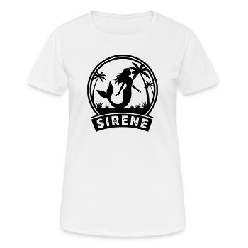 Meerjungfrau - Frauen T-Shirt atmungsaktiv - Weiß - Vorne - AI Model Female 172 dark (172cm)