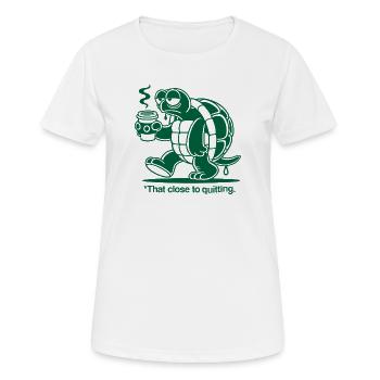 Big fatigue - Women's Breathable T-Shirt - white - Front - AI Model Female 172 dark (172cm)
