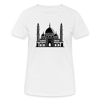 Moschee - Frauen T-Shirt atmungsaktiv - Weiß - Vorne - AI Model Female 172 dark (172cm)