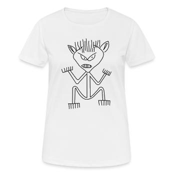 bad day - Women's Breathable T-Shirt - white - Front - AI Model Female 172 dark (172cm)