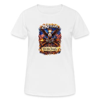Eagle 250 Jahre Patriotismus - Frauen T-Shirt atmungsaktiv - Weiß - Vorne - AI Model Female 172 dark (172cm)