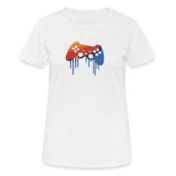 Gamer Retro - T-shirt respirant Femme - blanc - Devant - AI Model Female 172 dark (172cm)