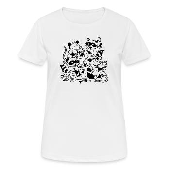 Gourmet unter Müllfreunden - Frauen T-Shirt atmungsaktiv - Weiß - Vorne - AI Model Female 172 dark (172cm)