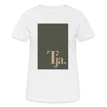 Affiche de typographie moderne – Eh bien. - T-shirt respirant Femme - blanc - Devant - AI Model Female 172 dark (172cm)