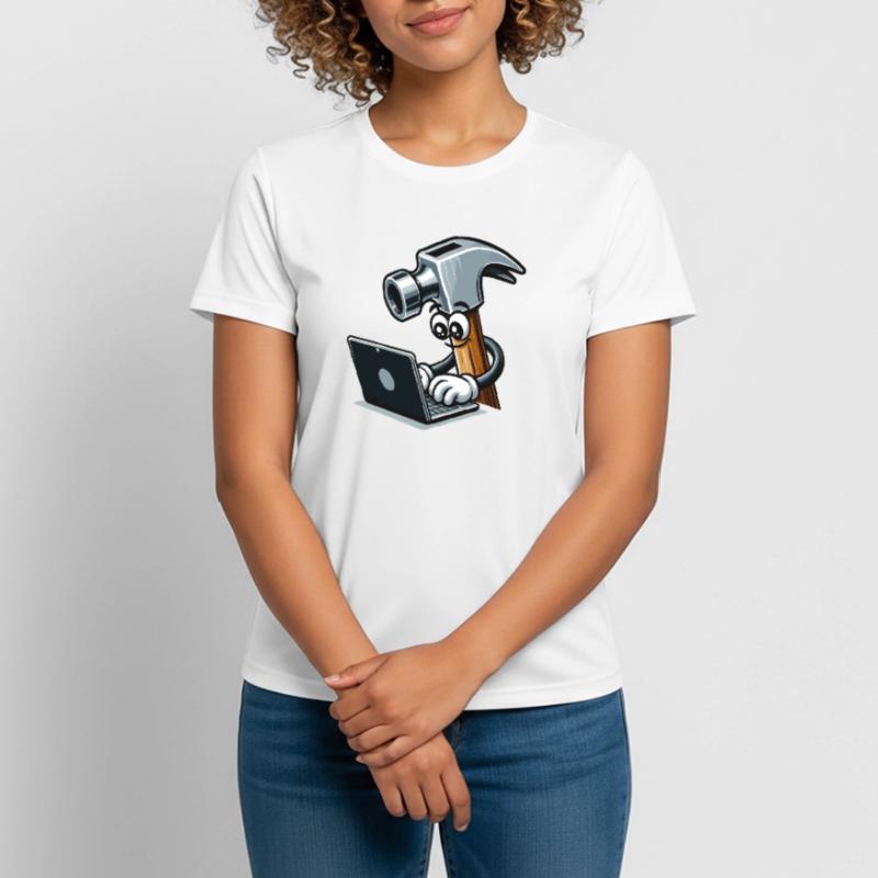 HammerCode: Werkzeug trifft Bits Frauen T-Shirt atmungsaktiv