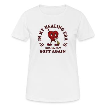 Herzheilung Era Narben Sanft - Frauen T-Shirt atmungsaktiv - Weiß - Vorne - AI Model Female 172 dark (172cm)