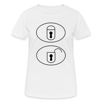 Car Remote Control Buttons - Women's Breathable T-Shirt - white - Front - AI Model Female 172 dark (172cm)