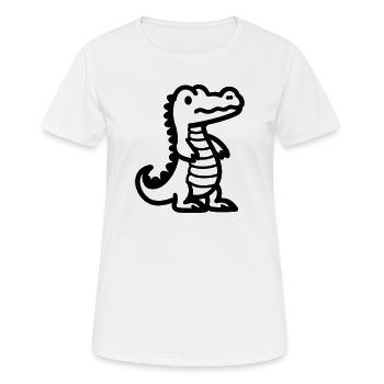 alligator - T-shirt respirant Femme - blanc - Devant - AI Model Female 172 dark (172cm)