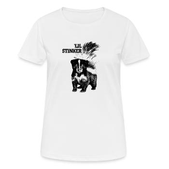 Lil Stinker - Kleiner Stinker - Frauen T-Shirt atmungsaktiv - Weiß - Vorne - AI Model Female 172 dark (172cm)