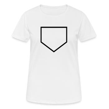 Marbre de baseball - T-shirt respirant Femme - blanc - Devant - AI Model Female 172 dark (172cm)