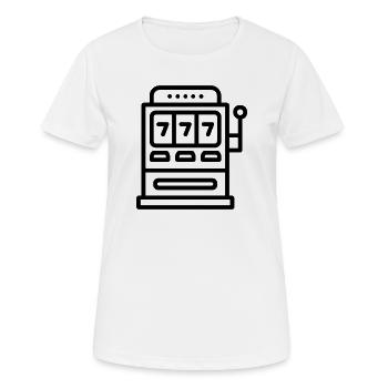 casino - Women's Breathable T-Shirt - white - Front - AI Model Female 172 dark (172cm)