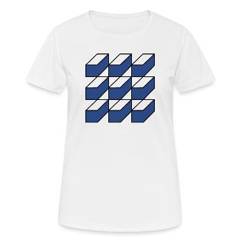 GeoBox - T-shirt respirant Femme - blanc - Devant - AI Model Female 172 dark (172cm)