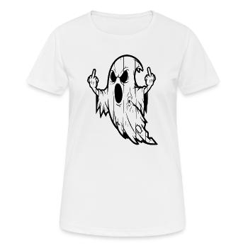 Gotisches Geisterzeichen der Rebellion - Frauen T-Shirt atmungsaktiv - Weiß - Vorne - AI Model Female 172 dark (172cm)