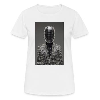 Combinaison LED Dotgrid - T-shirt respirant Femme - blanc - Devant - AI Model Female 172 dark (172cm)
