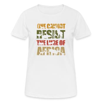 Safari Africa serengeti wildlife savannah animals - Women's Breathable T-Shirt - white - Front - AI Model Female 172 dark (172cm)