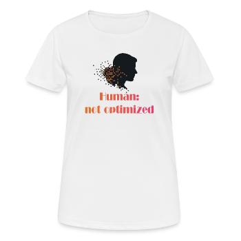 Not Optimized - Women's Breathable T-Shirt - white - Front - AI Model Female 172 dark (172cm)