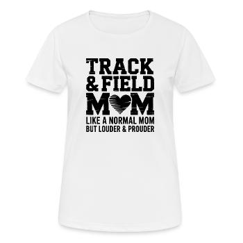 Leichtathletik Sprüche Leichtathletik Geschenk - Frauen T-Shirt atmungsaktiv - Weiß - Vorne - AI Model Female 172 dark (172cm)