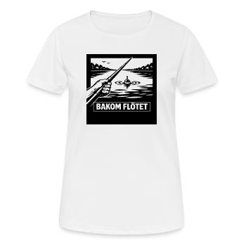 Behind the scenes - Women's Breathable T-Shirt - white - Front - AI Model Female 172 dark (172cm)