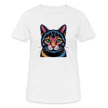 Look néon Pop Art Pop Art Coloré - T-shirt respirant Femme - blanc - Devant - AI Model Female 172 dark (172cm)