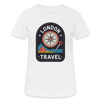 London Travel England Travel Motif - T-shirt respirant Femme - blanc - Devant - AI Model Female 172 dark (172cm)