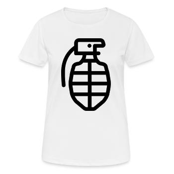 Grenada - Frauen T-Shirt atmungsaktiv - Weiß - Vorne - AI Model Female 172 dark (172cm)