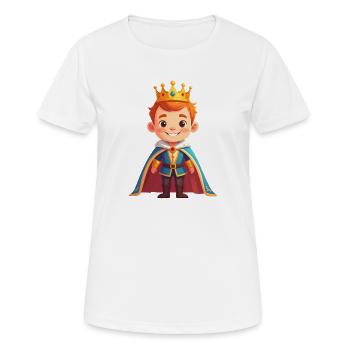 Noble Prince - Women's Breathable T-Shirt - white - Front - AI Model Female 172 dark (172cm)