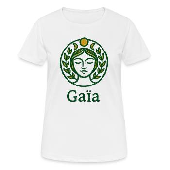 Gaïa - Mère Nature - Arbre de Vie - T-shirt respirant Femme - blanc - Devant - AI Model Female 172 dark (172cm)