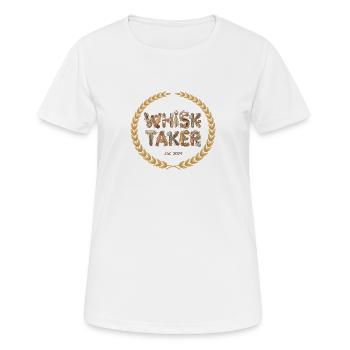 Fouetteur Pâtissier Drôle de Chef Pâtissier - T-shirt respirant Femme - blanc - Devant - AI Model Female 172 dark (172cm)