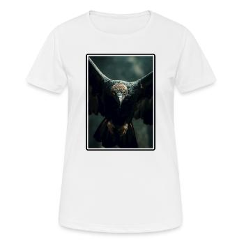 Geier - Frauen T-Shirt atmungsaktiv - Weiß - Vorne - AI Model Female 172 dark (172cm)