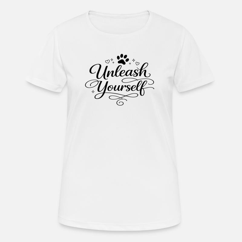 Unleash Yourself - Women's Breathable T-Shirt - white