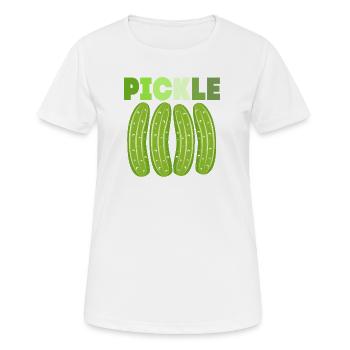 Pickle Cucumber Cucumber - Women's Breathable T-Shirt - white - Front - AI Model Female 172 dark (172cm)