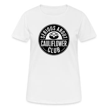 Cauliflower serious about cauliflowers - Women's Breathable T-Shirt - white - Front - AI Model Female 172 dark (172cm)