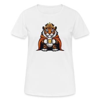 Roi de la Bière Tigre - T-shirt respirant Femme - blanc - Devant - AI Model Female 172 dark (172cm)