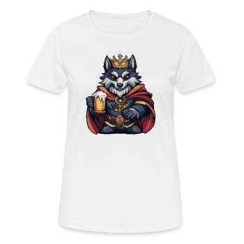 Roi de la Bière de Loup - T-shirt respirant Femme - blanc - Devant - AI Model Female 172 dark (172cm)