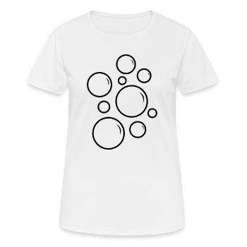 Bulle - T-shirt respirant Femme - blanc - Devant - AI Model Female 172 dark (172cm)